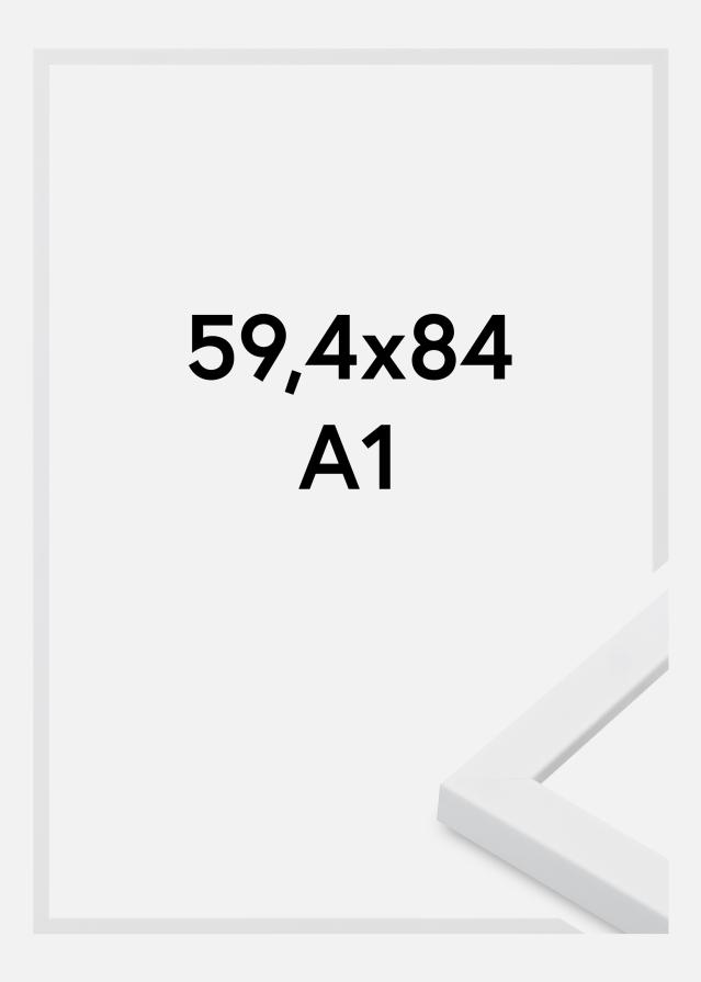 Ramme Oban Akrylglas Hvid 59.4x84 cm (A1)
