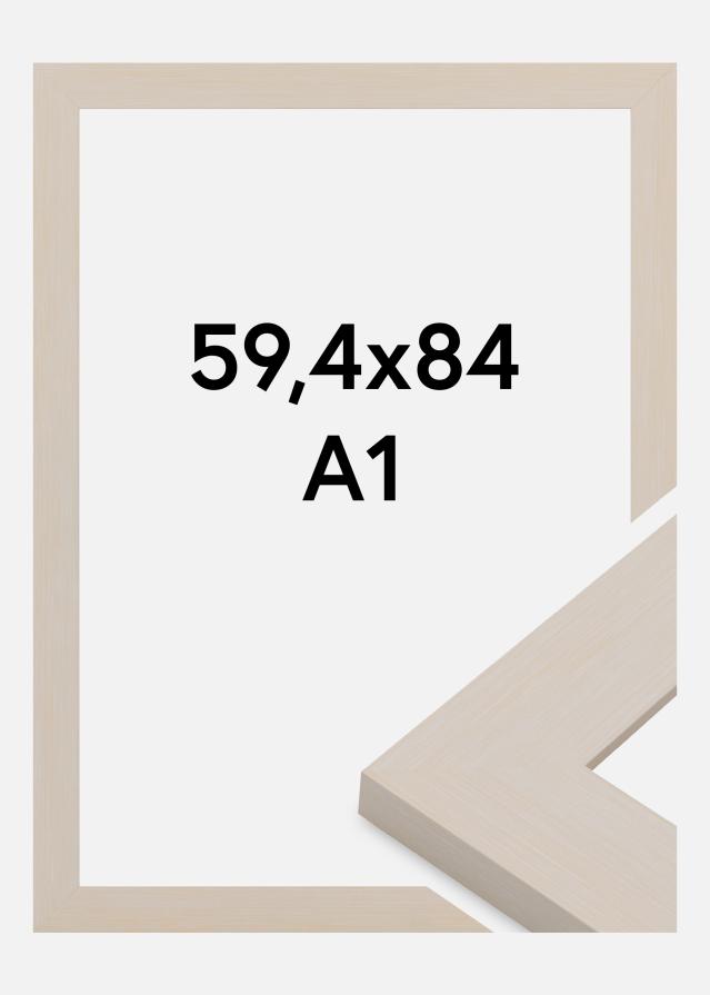 Ramme Pembrokeshire Akrylglas Hvid 59.4x84 cm (A1)
