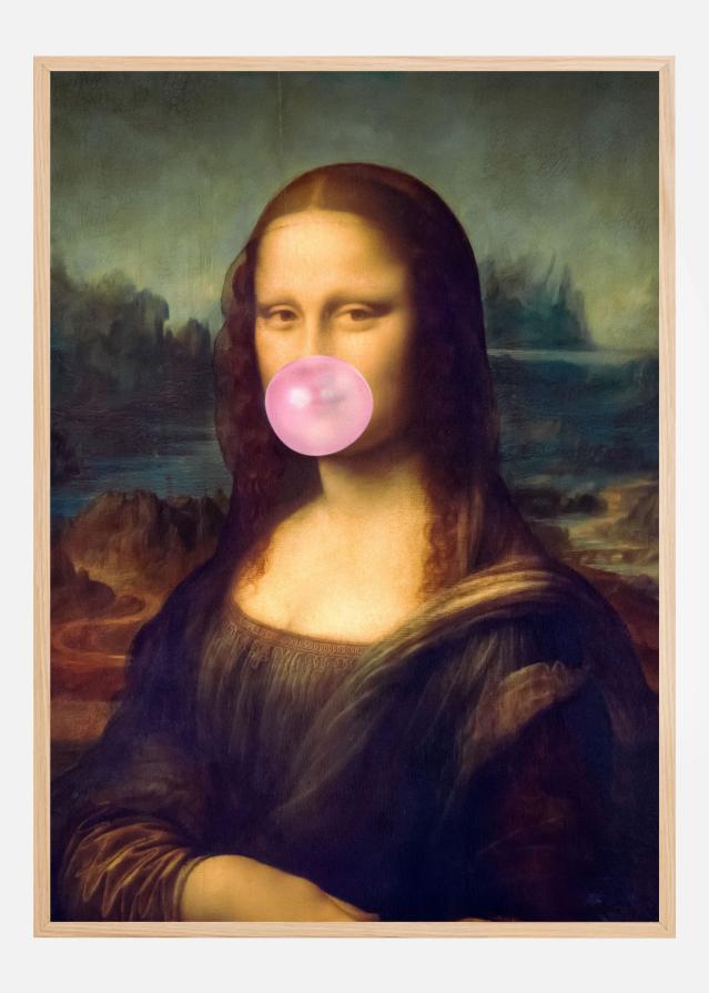 Mona Lisa Bubble Gum Plakat
