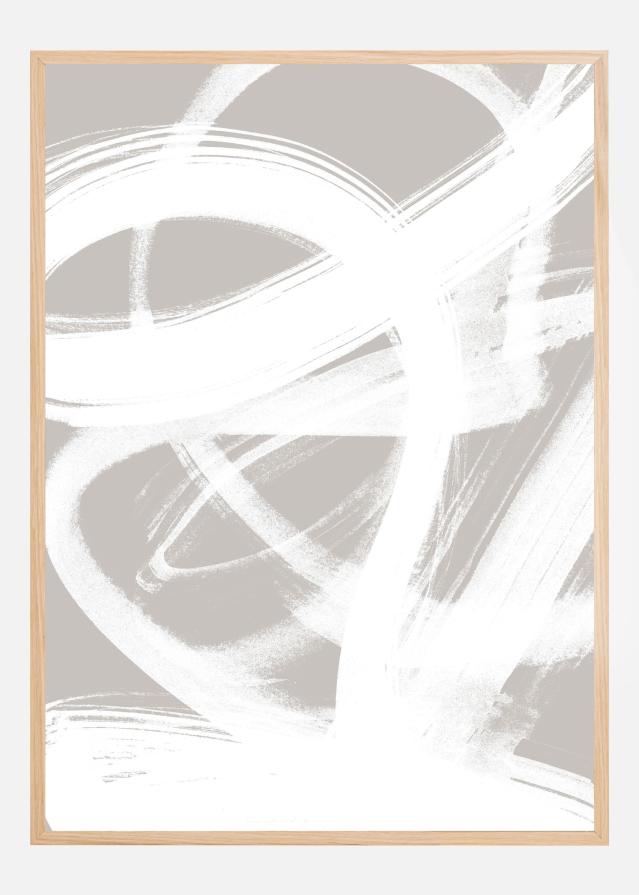 Abstract Brush Strokes Plakat