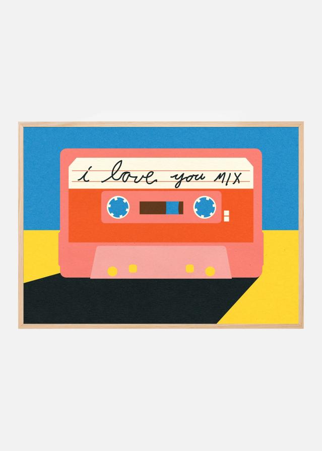 I Love You Mix Tape Plakat
