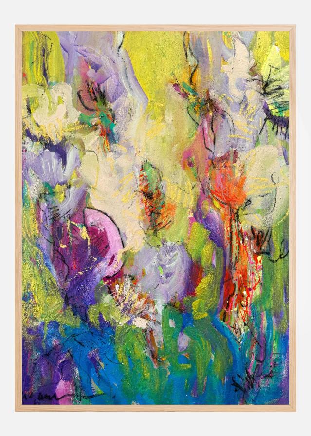 Abstract Blossom Dance Plakat