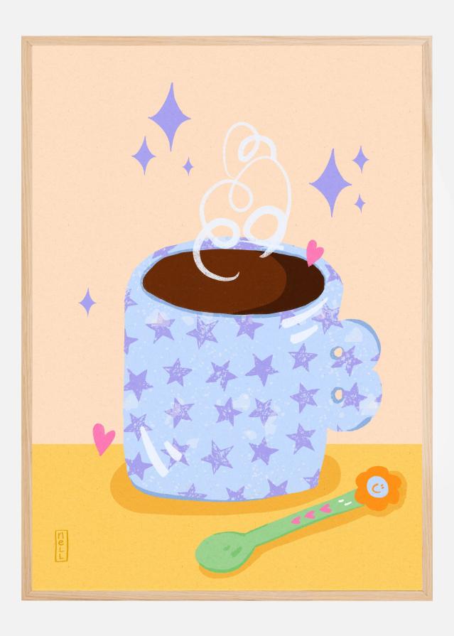 Coffee Time Retro Plakat