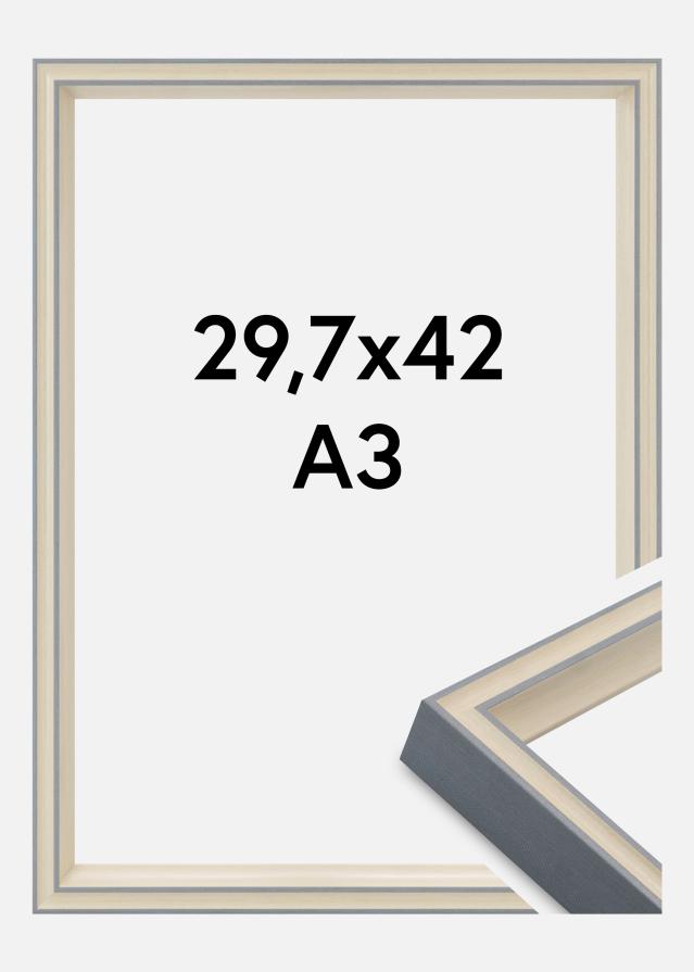 Ramme Riga Akrylglas Stone White / Bluish Grey 29.7x42 cm (A3)