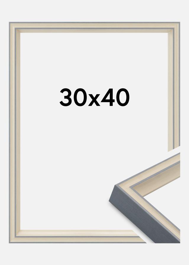 Ramme Riga Akrylglas Grå 30x40 cm