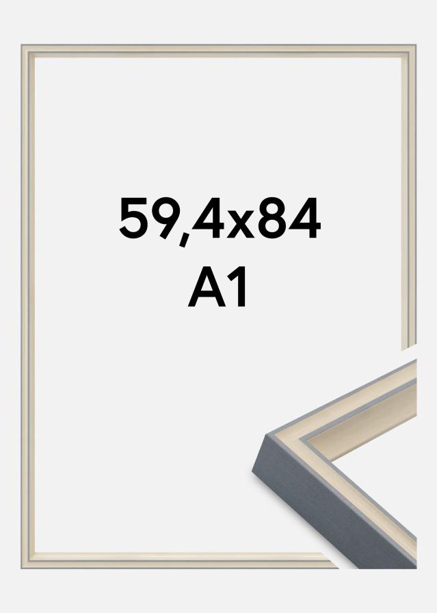 Ramme Riga Akrylglas Stone White / Bluish Grey 59.4x84 cm (A1)