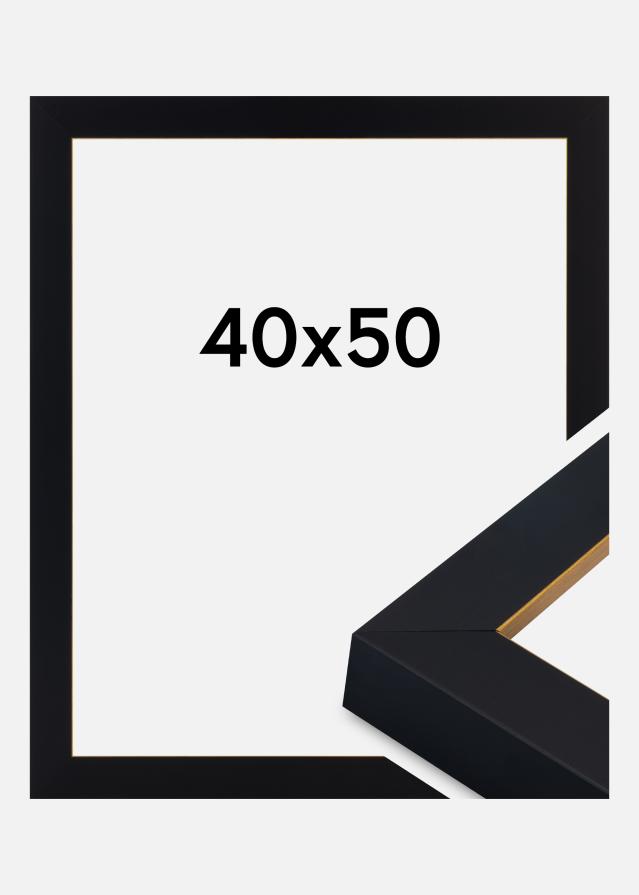 Ramme Sussex Akrylglas Sort/Guld 40x50 cm