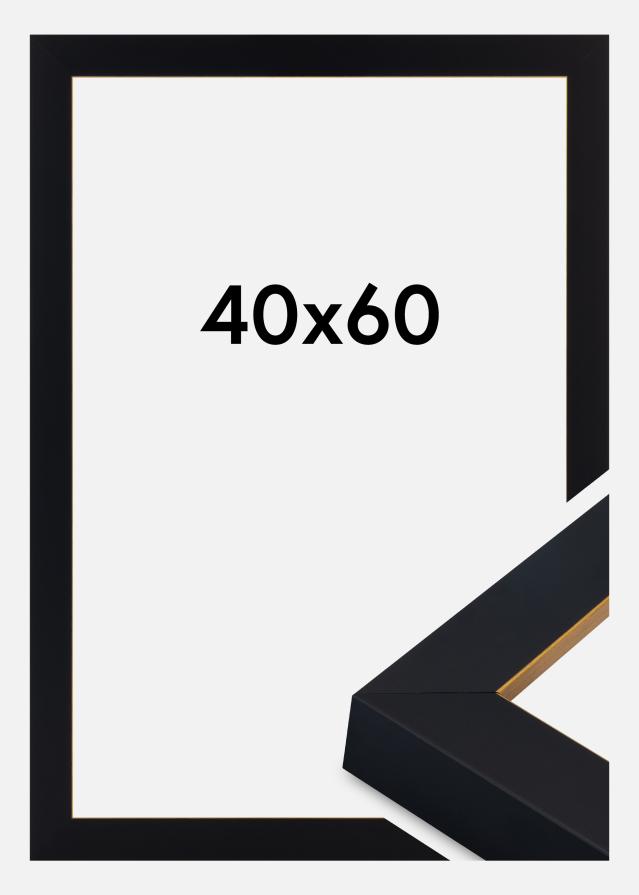 Ramme Sussex Akrylglas Sort/Guld 40x60 cm