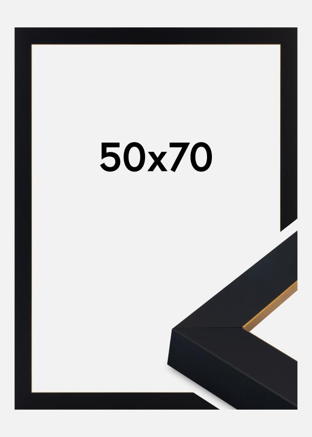 Ramme Sussex Akrylglas Sort/Guld 50x70 cm
