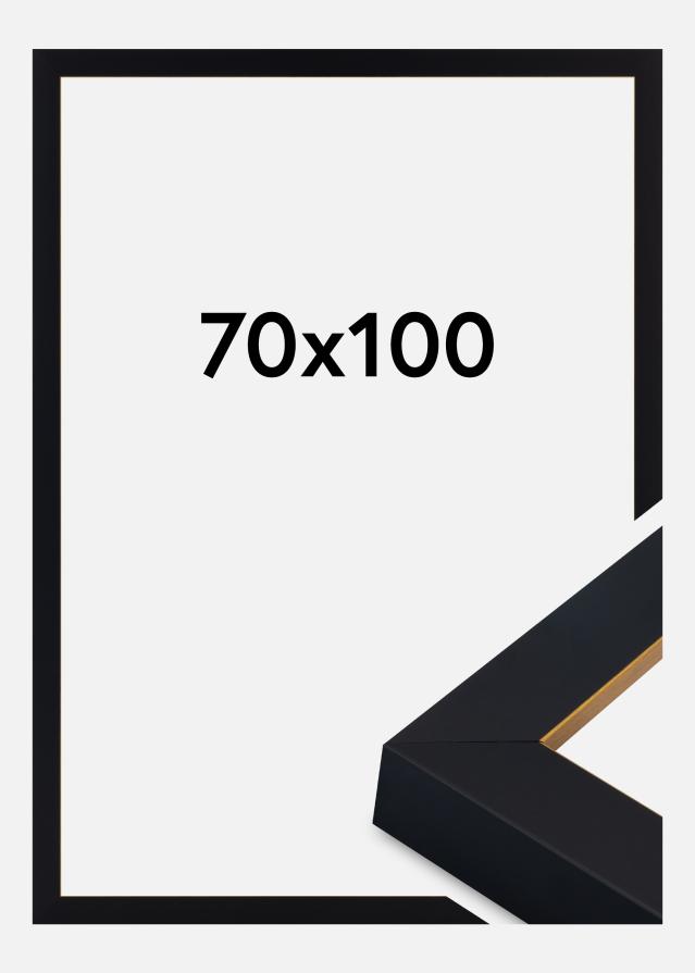 Ramme Sussex Akrylglas Sort/Guld 70x100 cm