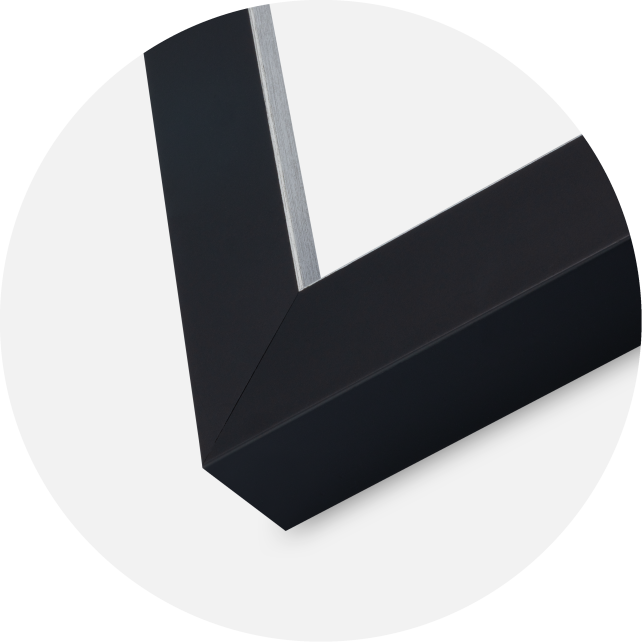 Ramme Sussex Akrylglas Sort/Sølv 60x80 cm