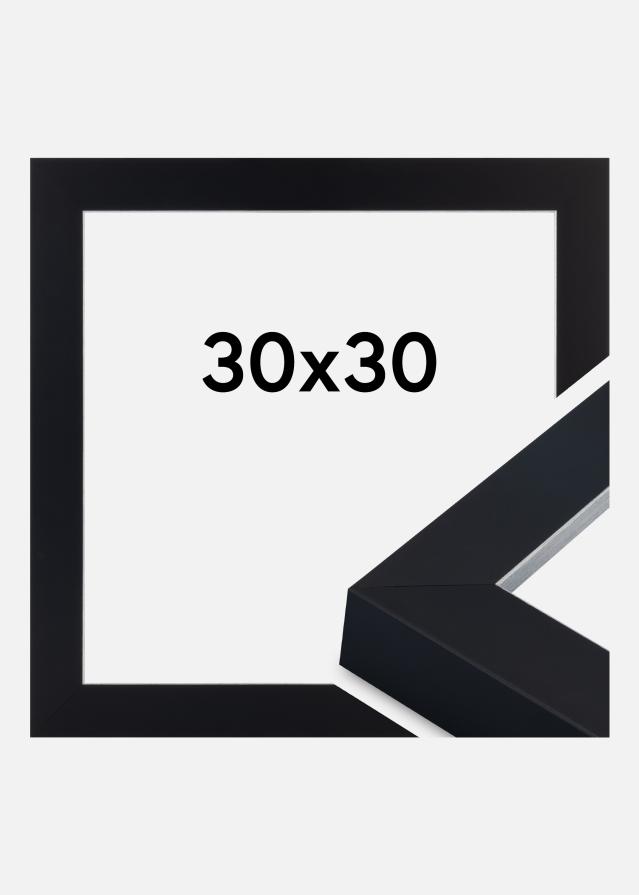 Ramme Sussex Akrylglas Sort/Sølv 30x30 cm