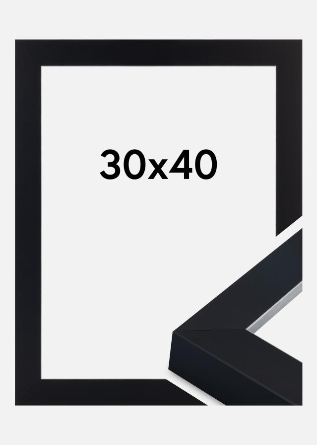 Ramme Sussex Akrylglas Sort/Sølv 30x40 cm