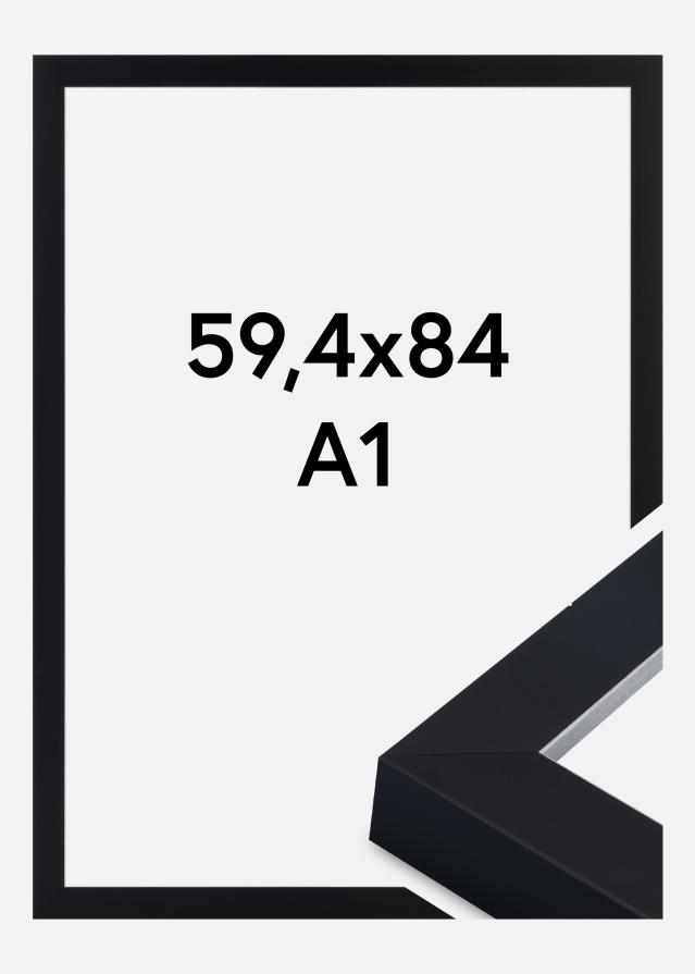 Ramme Sussex Akrylglas Sort/Sølv 59,4x84 cm (A1)
