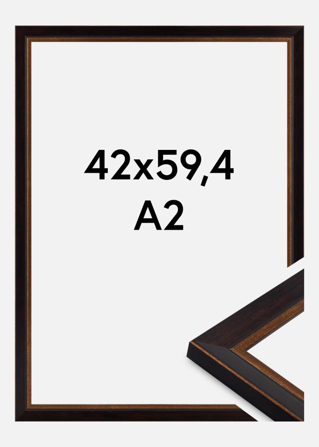 Ramme Apex Akrylglas Black / Mahogany 42x59.4 cm (A2)