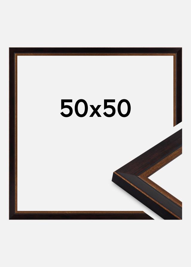 Ramme Apex Akrylglas Black / Mahogany 50x50 cm