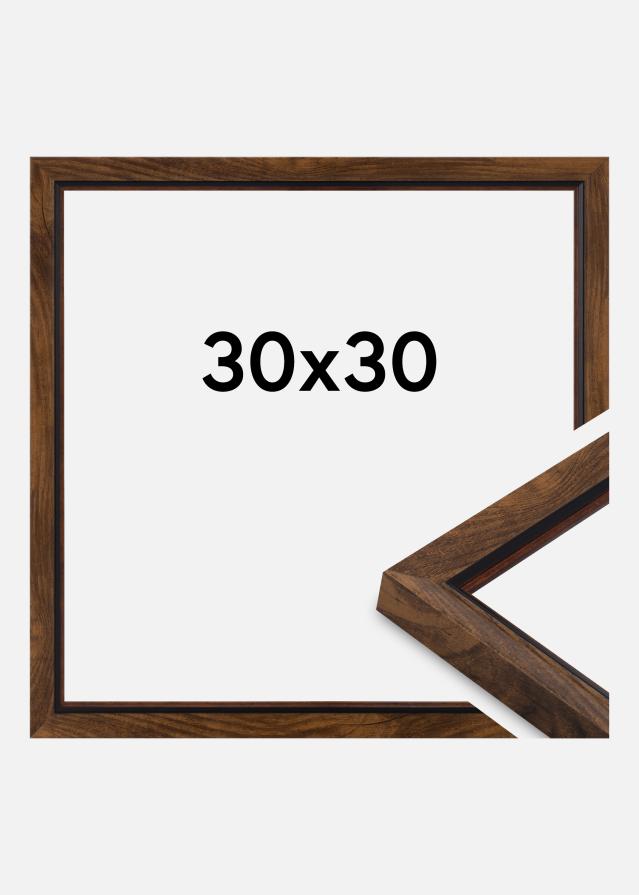 Ramme Apex Akrylglas Walnut 30x30 cm