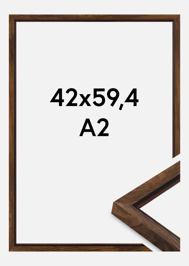 Ramme Obsidian Akrylglas Valnød 42x59,4 cm (A2)