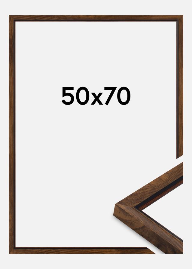 Ramme Obsidian Akrylglas Valnød 50x70 cm
