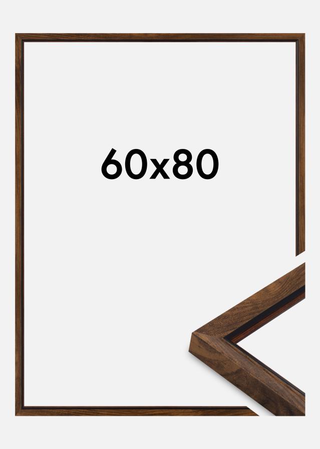 Ramme Obsidian Akrylglas Valnød 60x80 cm