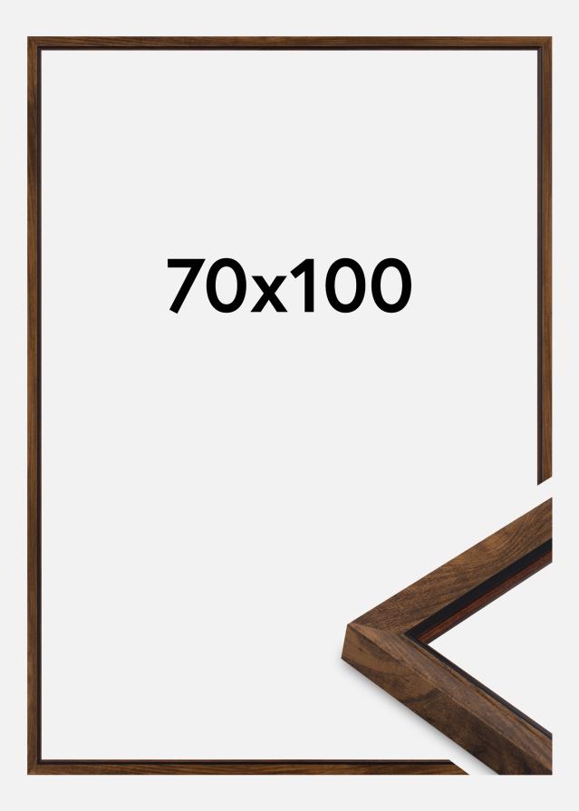 Ramme Obsidian Akrylglas Valnød 70x100 cm