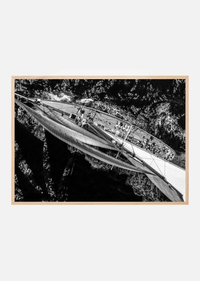 Above the racing ship Plakat