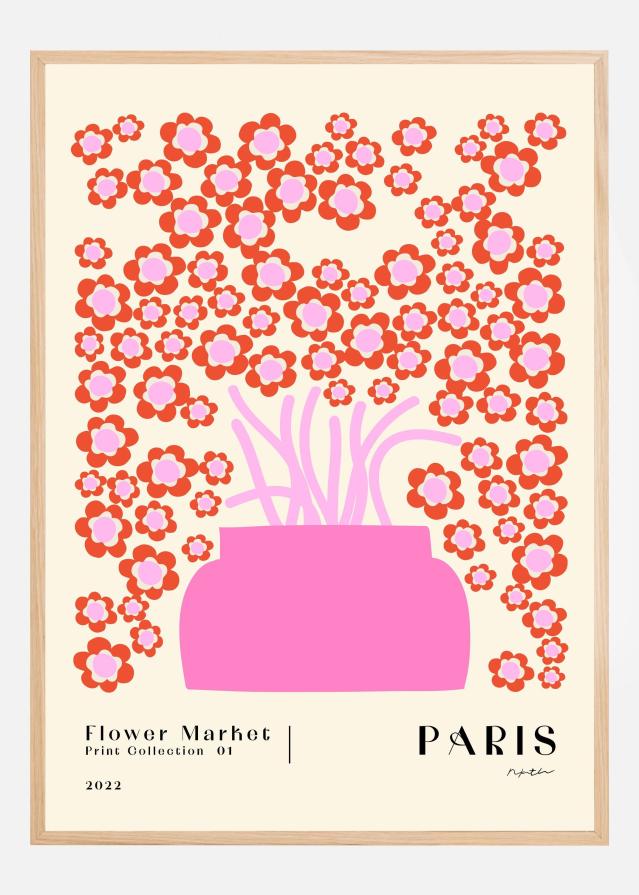 Flower Market. Paris Plakat