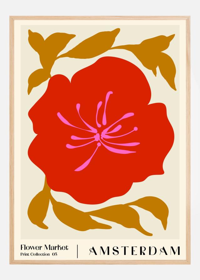 Flower Market. Amsterdam Plakat