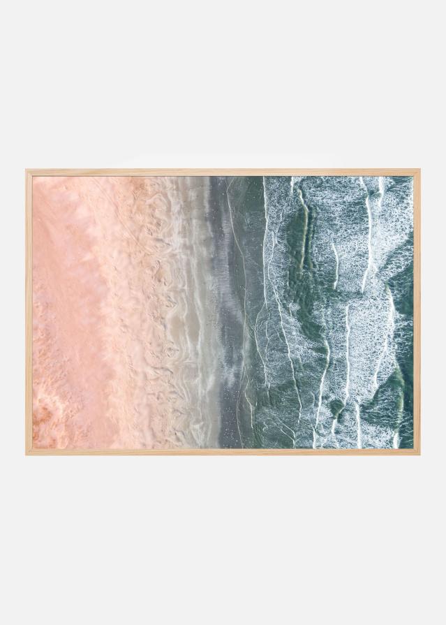 Pink and blue coastal Plakat