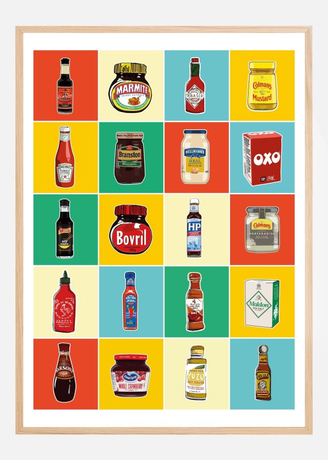 Taxonomy of Condiments Plakat