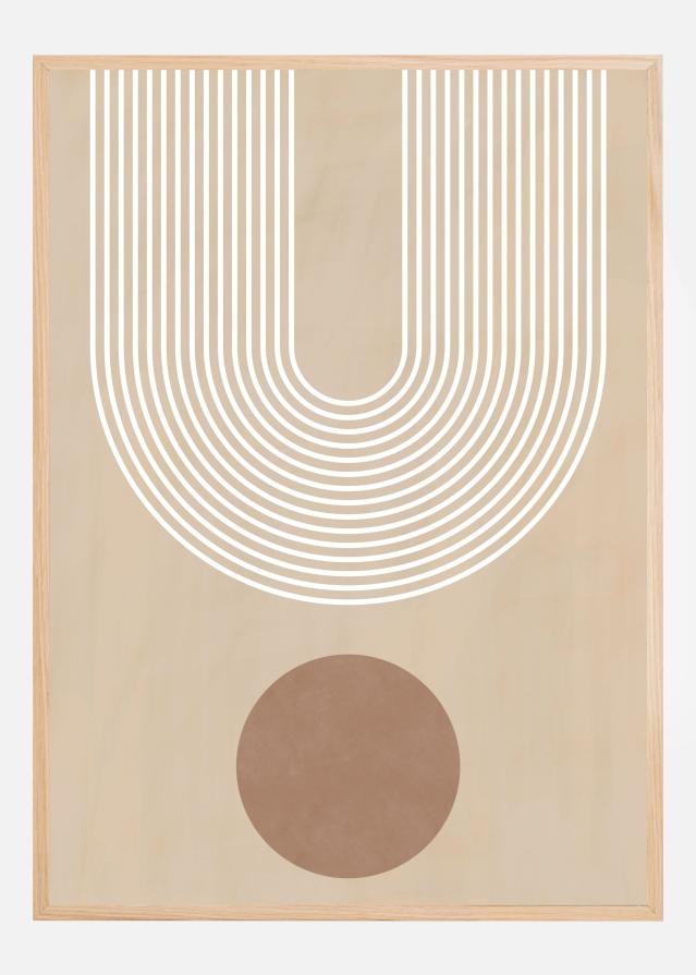 Beige Arc Poster Plakat