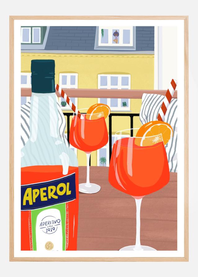 Balcony qHyggeq Plakat