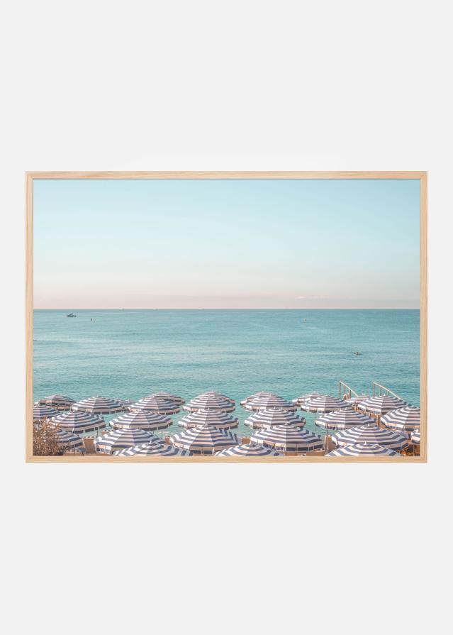 Riviera Beach Umbrellas Plakat