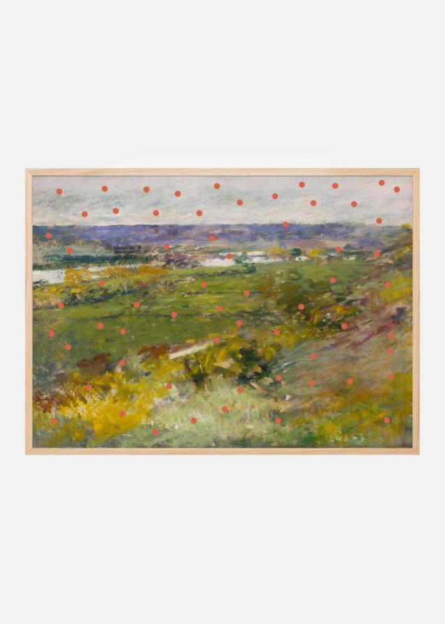 Landscape and Dots Plakat