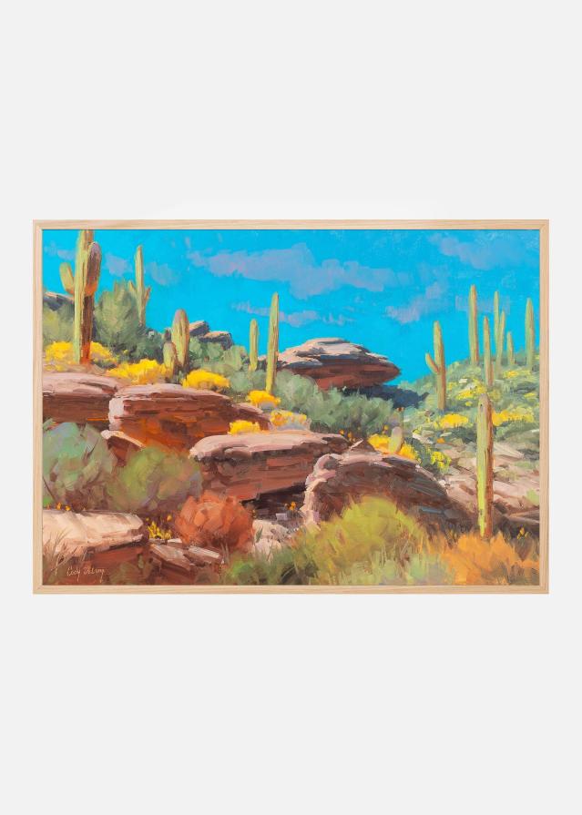 Desert Blooming Scene Plakat
