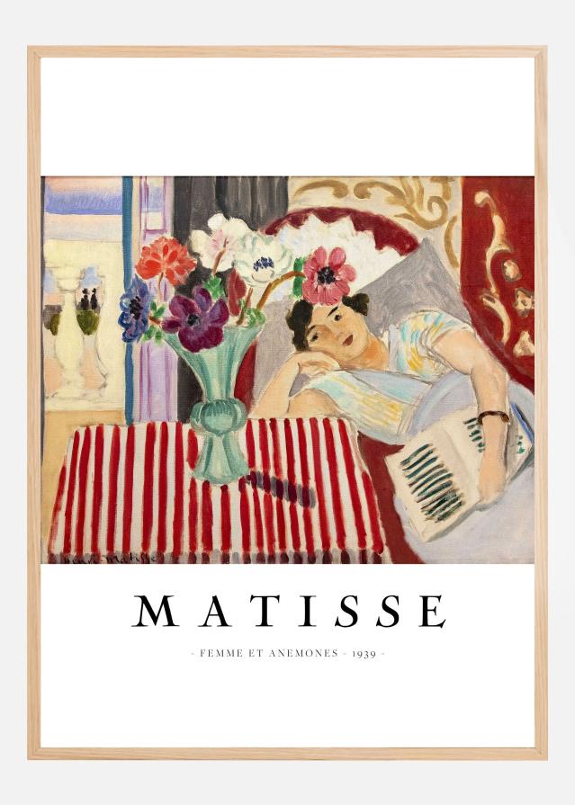 Femme Et AnAcmones II - Henri Matisse Plakat