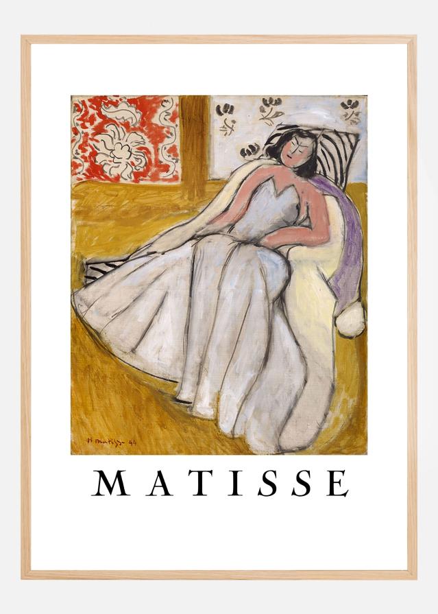 Jeune Femme An La Pelisse Blanche - Henri Matisse Plakat