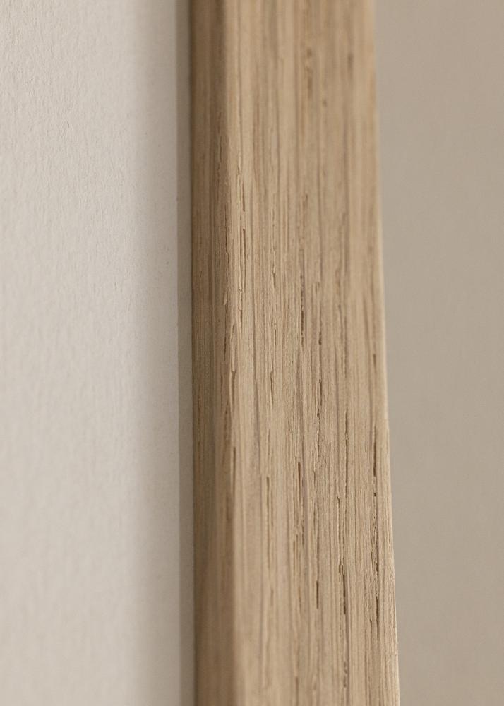 Ramme Eg træ 60x85 cm - Passepartout Hvid 51x76 cm
