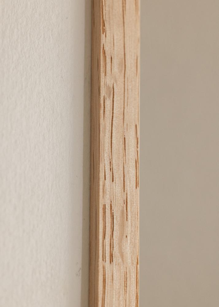 Ramme Tynd Eg 25x25 cm - Passepartout Hvid 6x6 inches