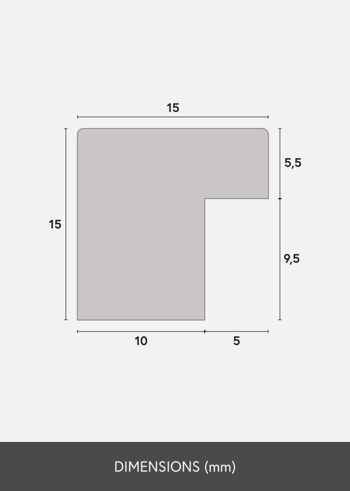 Ramme Trendy Akrylglas Sort 30x42 cm