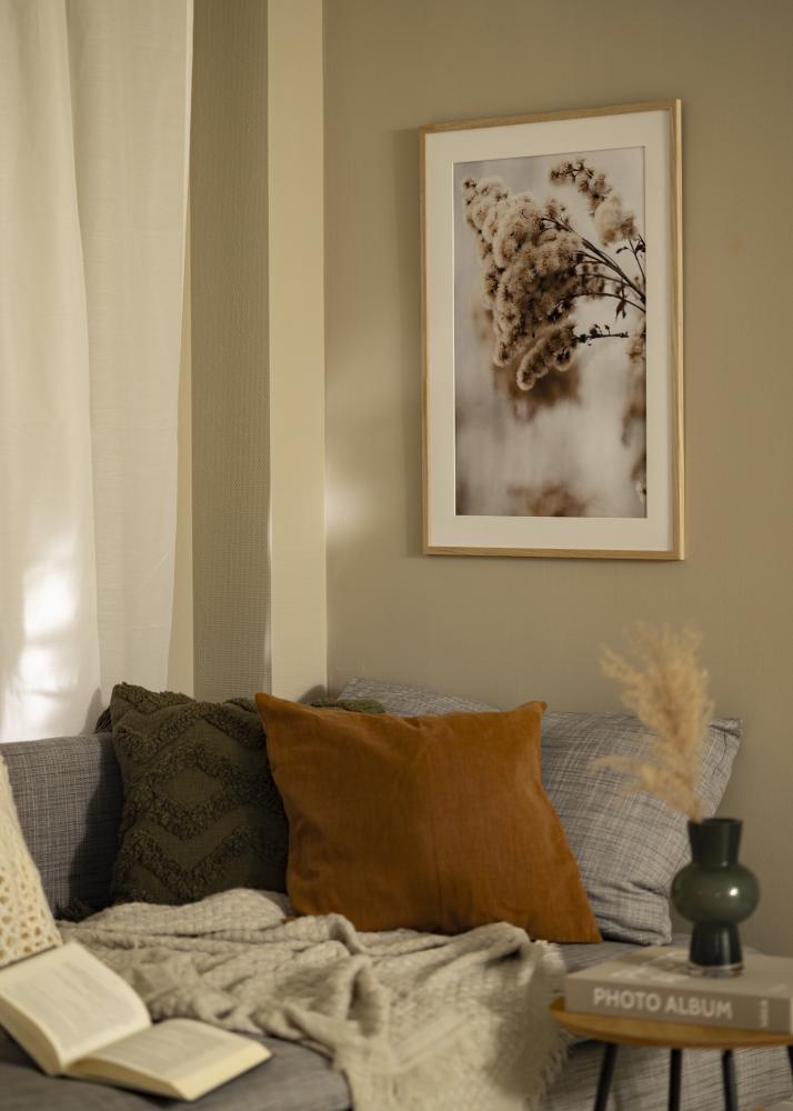 Ramme Edsbyn Eg 46x60 cm - Passepartout Hvid 37,5x50 cm