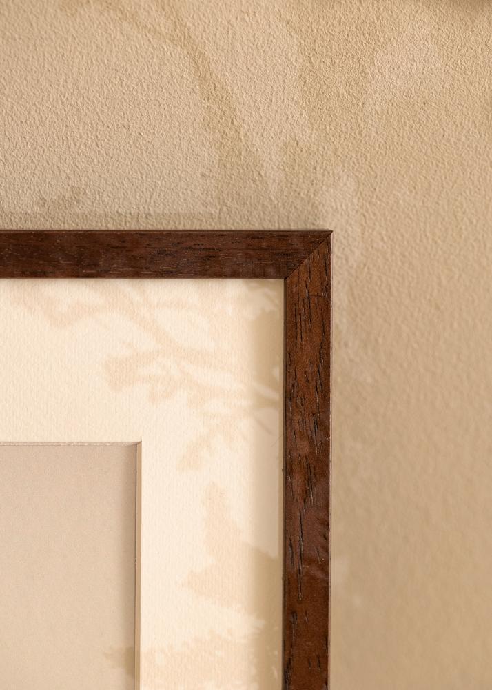 Ramme Ares Teak 30x30 cm - Passepartout Hvid 20x20 cm