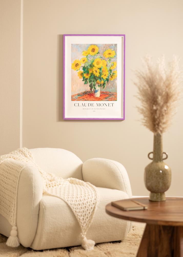 Ramme Diana Lilla 30x40 cm - Passepartout Hvid 21x29,7 cm