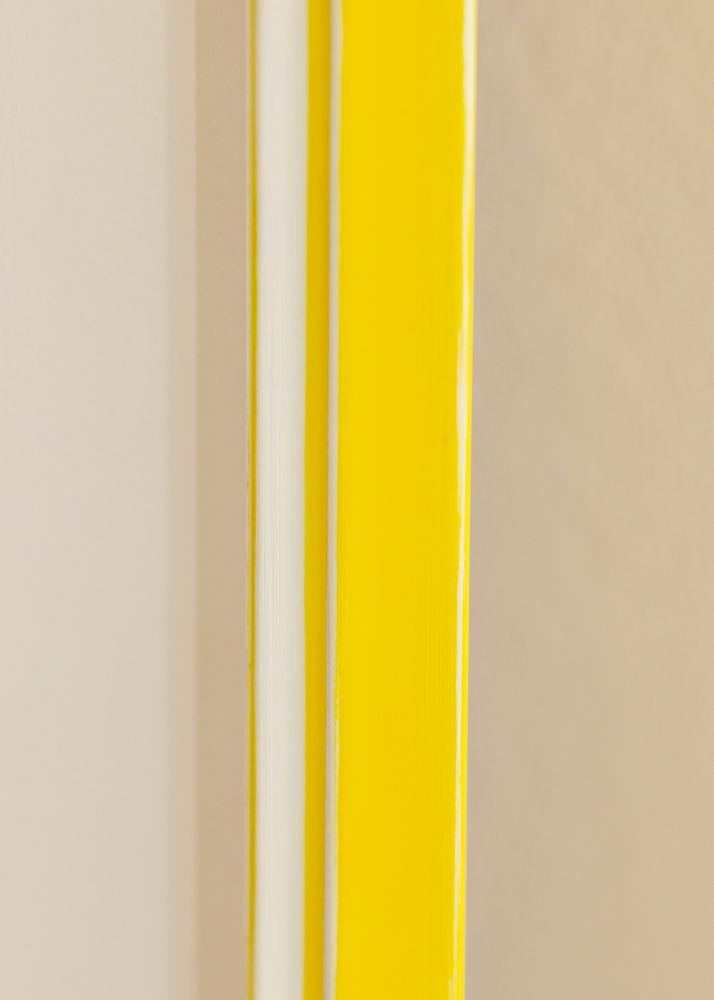 Ramme Diana Gul 40x50 cm - Passepartout Hvid 30x40 cm