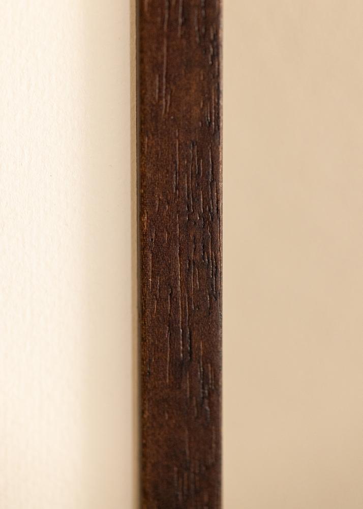 Ramme Edsbyn Valnød 45x70 cm - Passepartout Hvid 35x60 cm