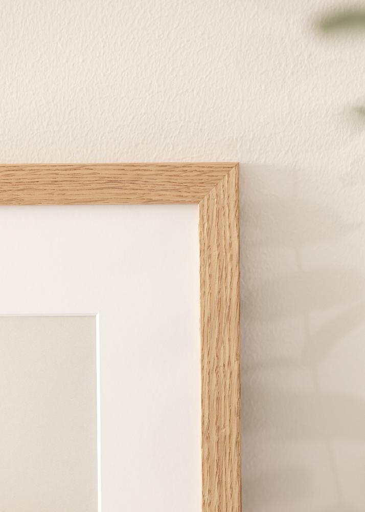 Ramme Tidlös Massiv Eg 40x60 cm - Passepartout Hvid 32,9x48,3 cm