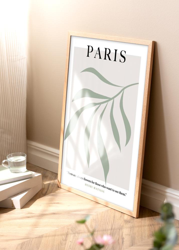Ramme Tidlös Massiv Eg 40x60 cm - Passepartout Hvid 32,9x48,3 cm