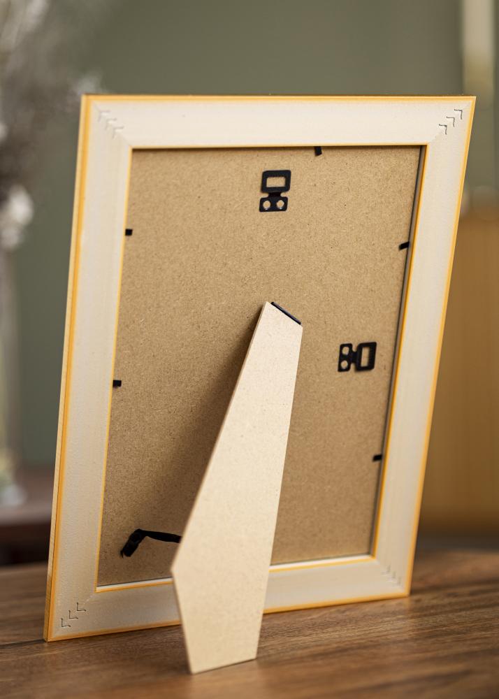 Ramme Ornate Guld 20x30 cm - Passepartout Hvid 10x20 cm
