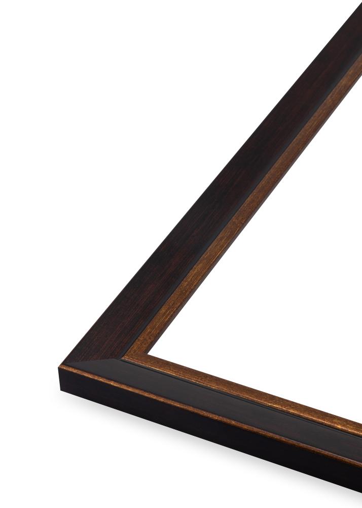 Ramme Apex Akrylglas Black / Mahogany 40x40 cm
