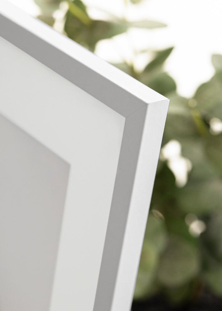 Ramme Trendy Hvid 40x40 cm - Passepartout Hvid 30x30 cm